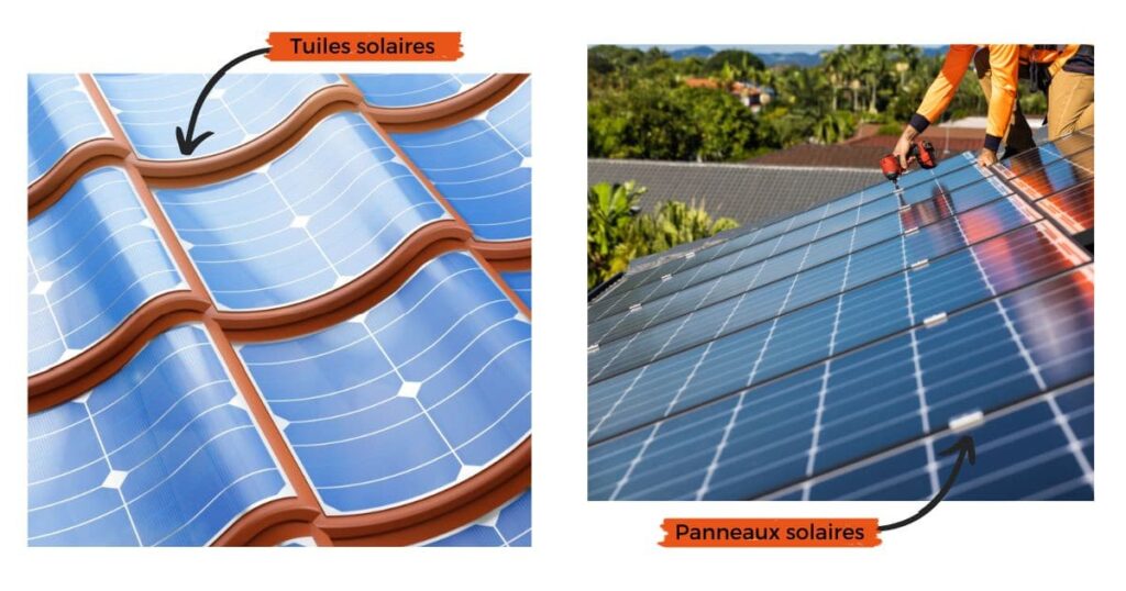 comparaison tuiles solaires et panneaux solaires