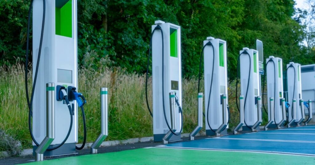 station de recharge de voitures électriques